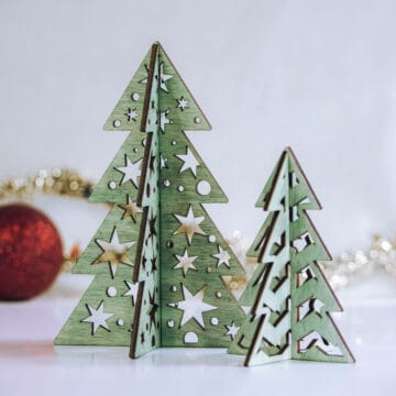 Handcrafted Wooden Christmas Trees - Individual Styles and Sizes