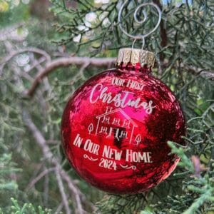 Personalized "Our First Christmas in Our New Home" Ornament - 2024